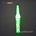 Clip magnetica verde in PVC ad alta Viz Warning